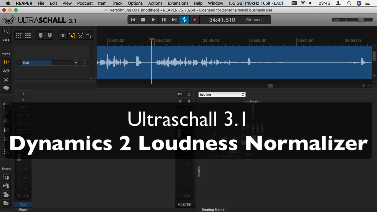 Video: Ultraschall Dynamics 2 Loudness Normalization
