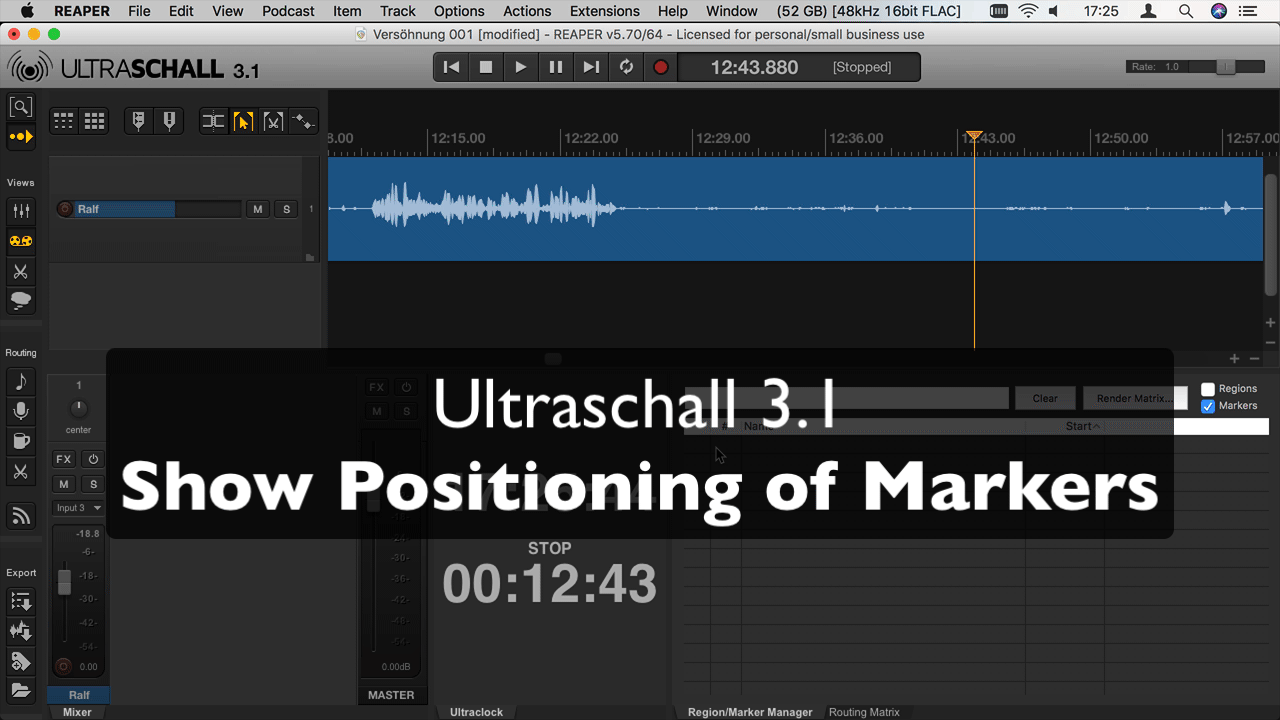 Video: Show Positioning of Markers