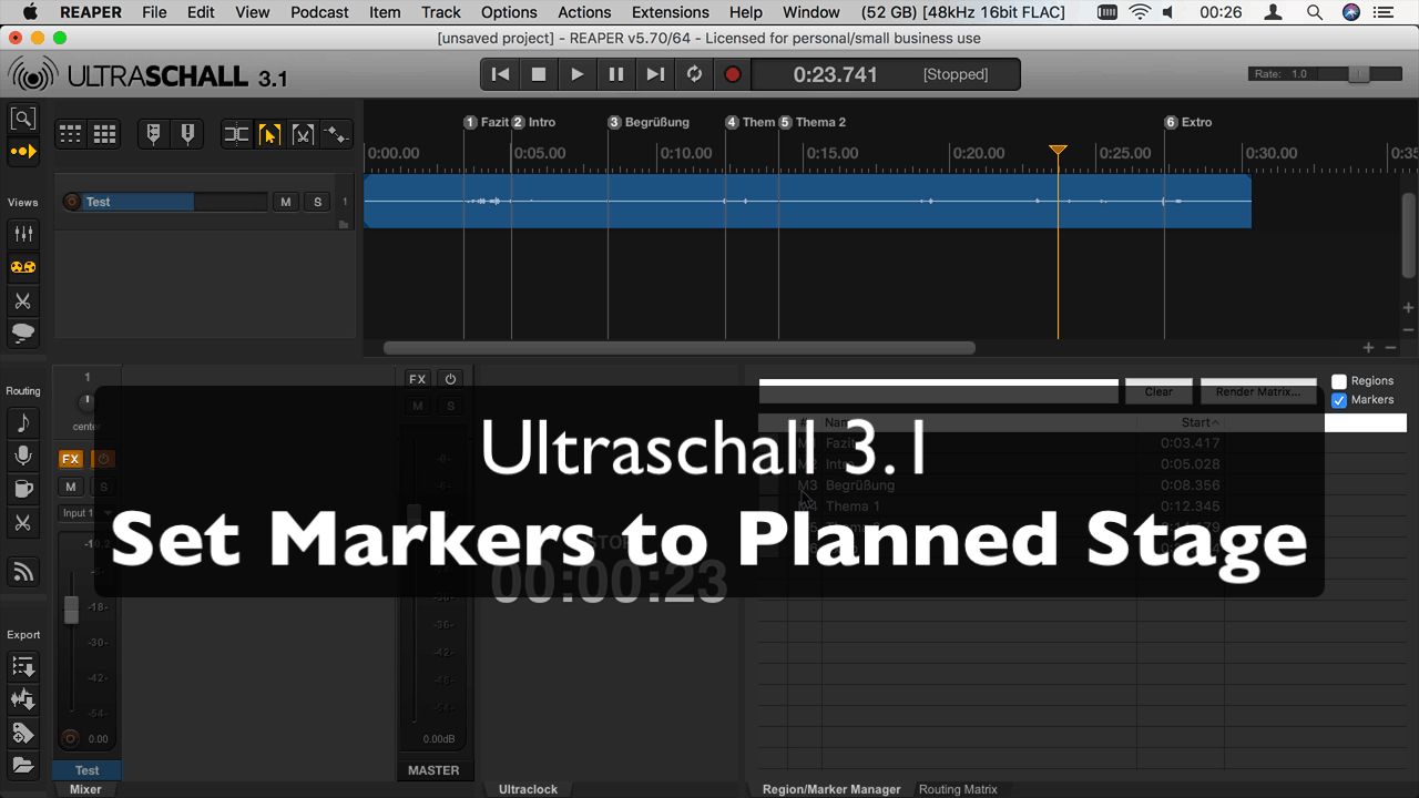Video: Set all Markers to Planning Stage