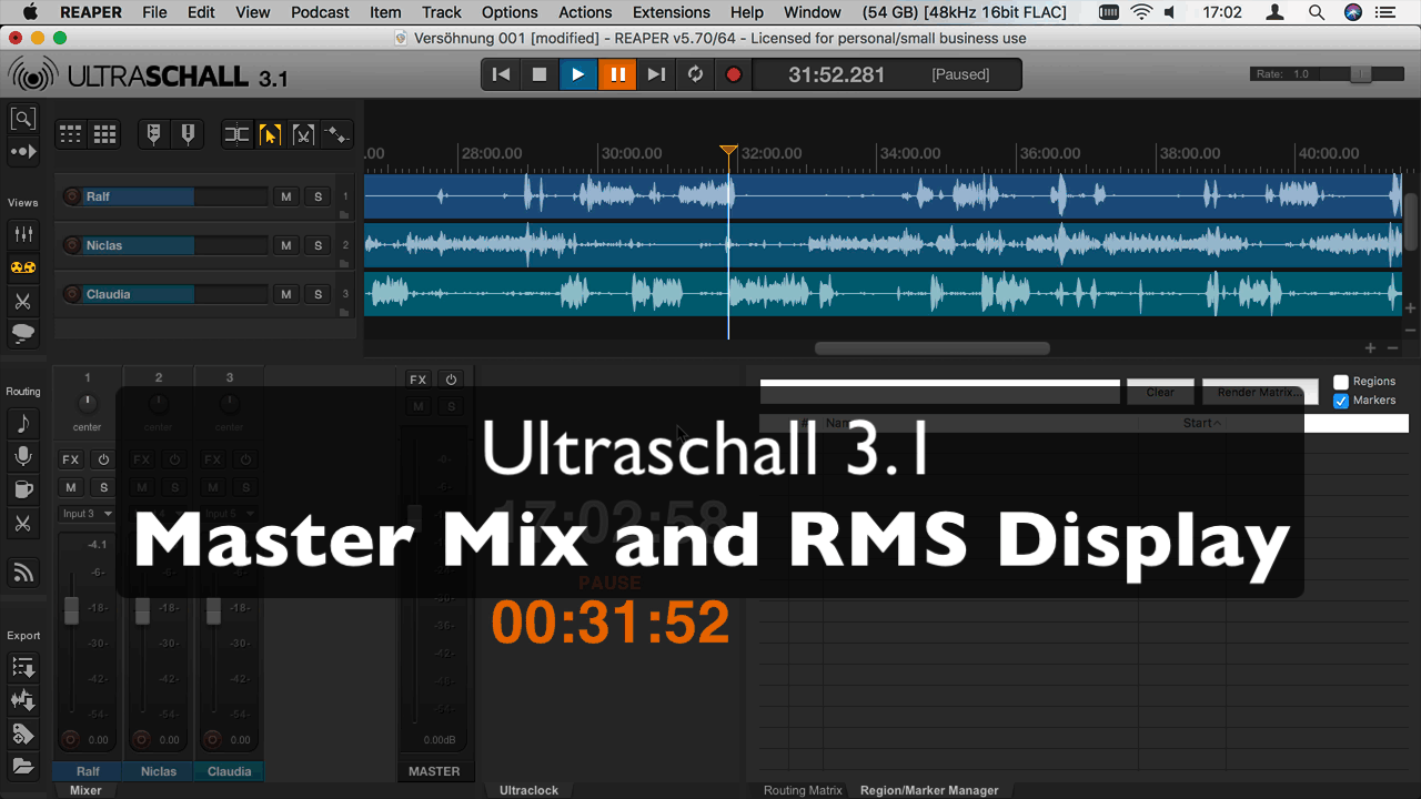 Video: Master Mix and RMS Display